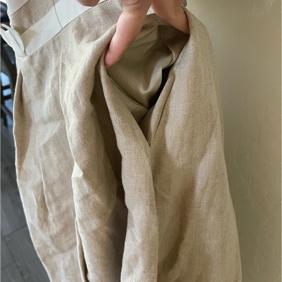 Jessica Simpson|Tan Linen Halter Dress w White Horizontal Stripes, Feminine!••• - Picture 9 of 16